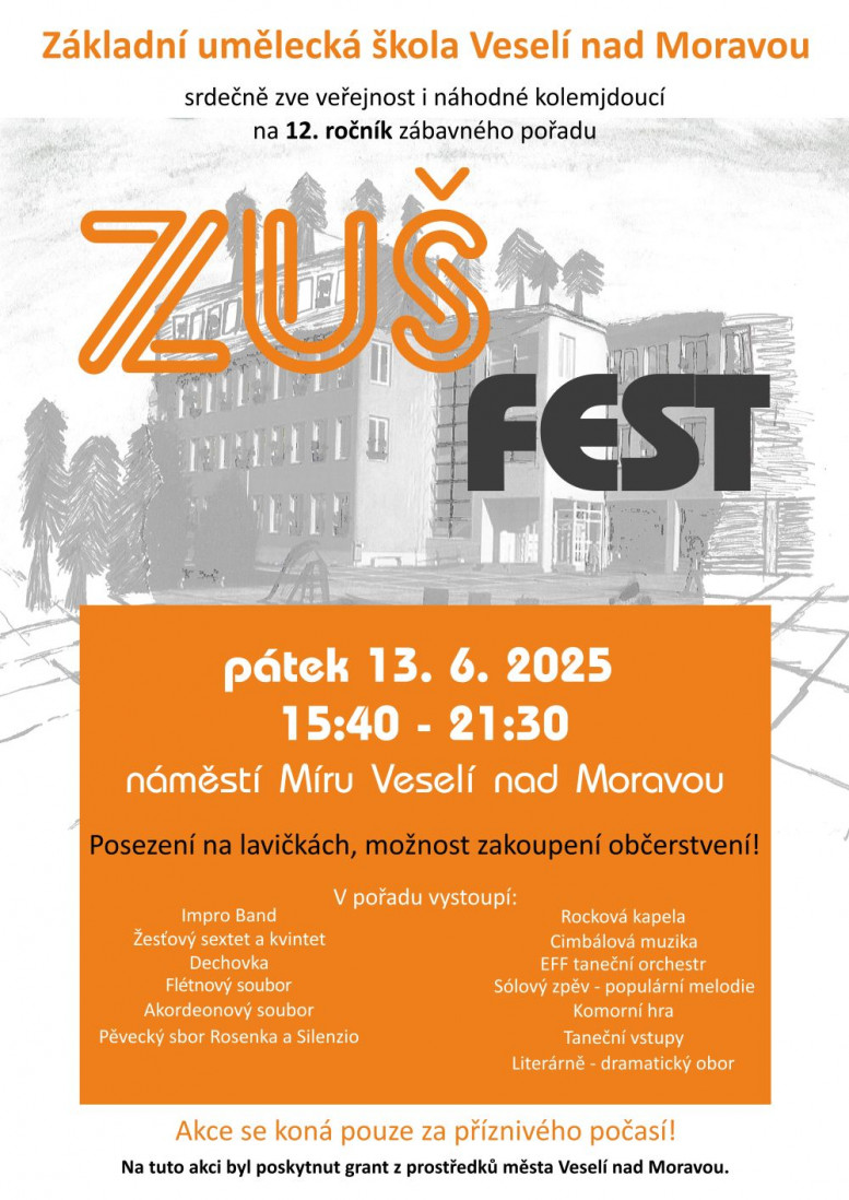zuš fest 2025 menší